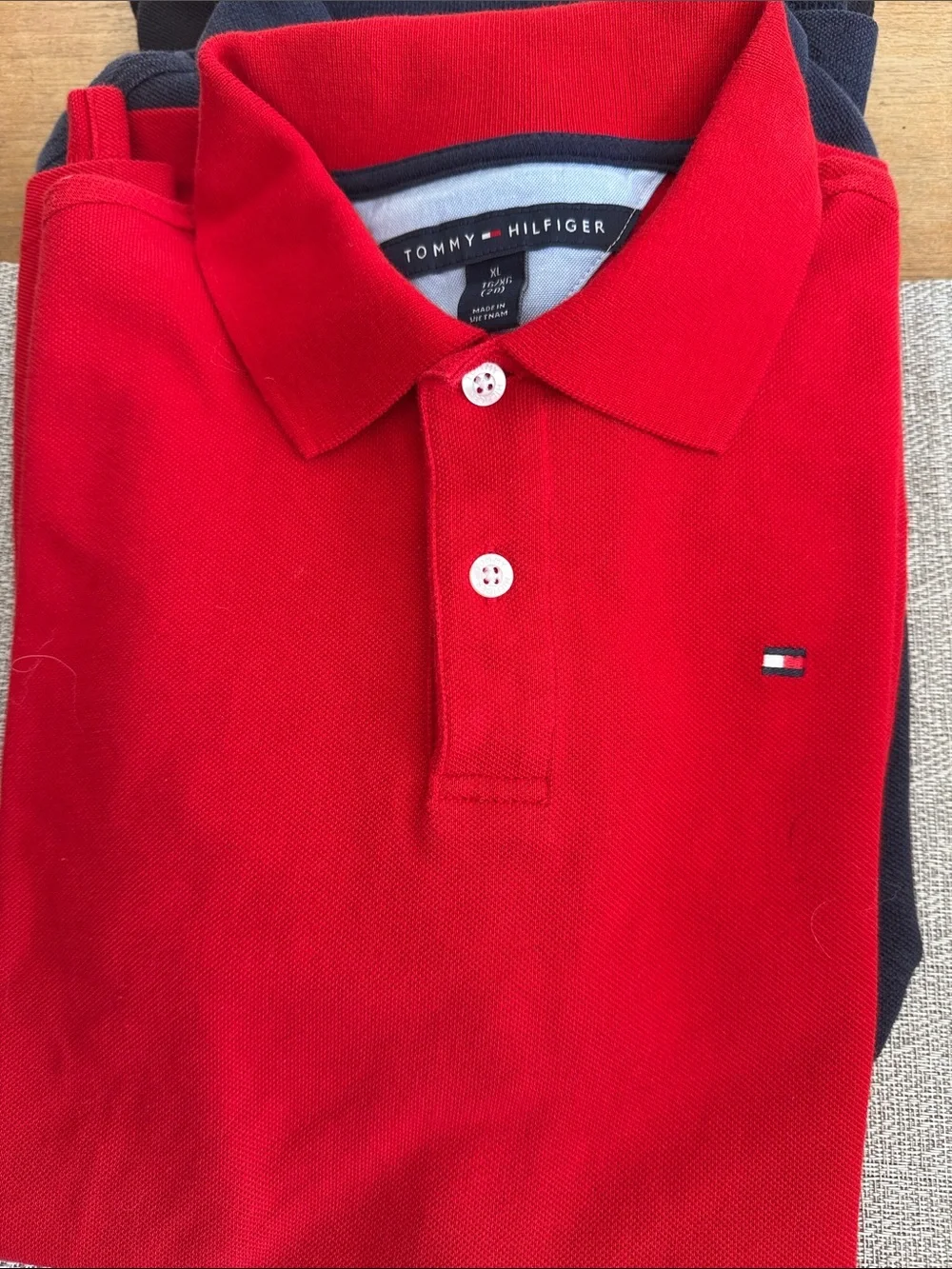 FIVE (5)Tommy Hilfiger Boys 20 Polo ShirtS with Signature Flag